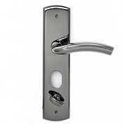 Картинка Ручки на планке для китайских входных дверей Apecs HP-68.2176-C-BN-L черный никель левая